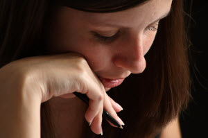 Girl studying image